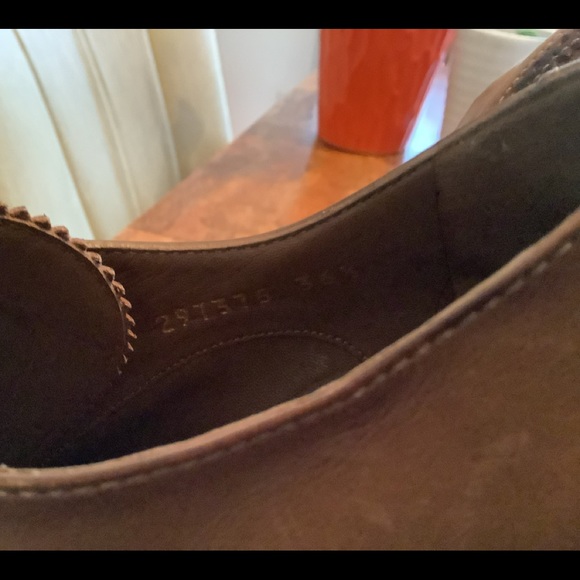 Gucci Oxford Leather Wedge Heels - Picture 8 of 11